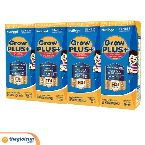 Sữa uống Grow PLUS+ xanh 180ml (từ 2 tuổi)
