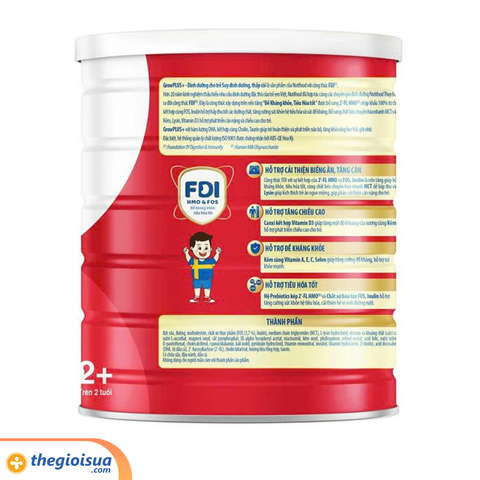 Sữa bột Nuti GrowPLUS đỏ 2+ 1,5kg (từ 2 tuổi)