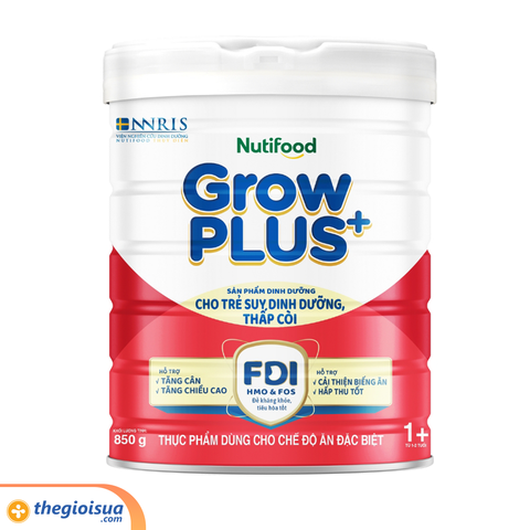 Sữa bột Nuti Grow PLUS đỏ 1+ 850g (từ 1 tuổi)