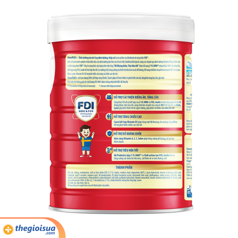 Sữa bột Nuti Grow PLUS đỏ 2+ 850g (từ 2 tuổi)