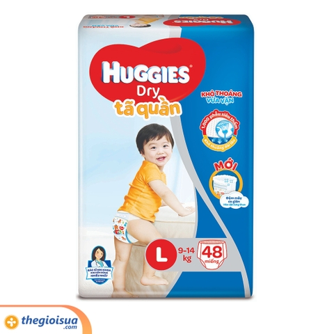 Tã quần Huggies Dry size L 48 miếng