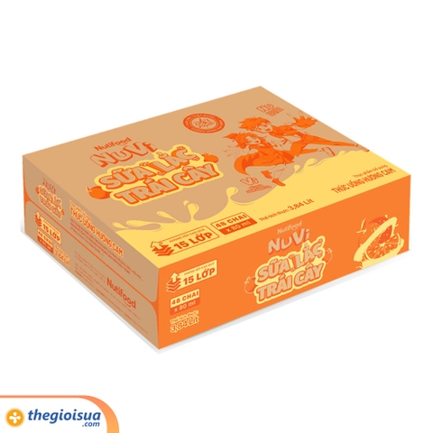 Sữa trái cây NuVi Cam Chai 80ml