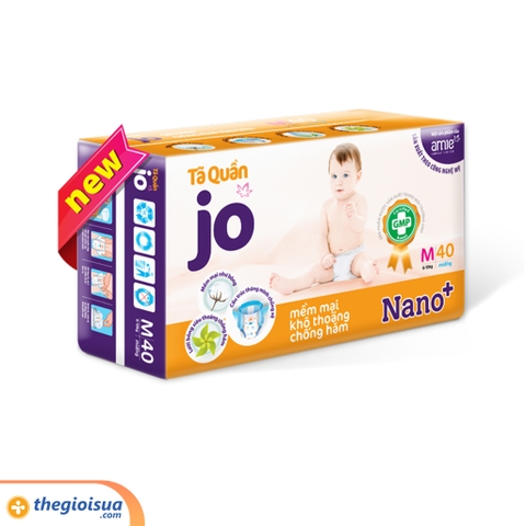 Tã quần JO size M 40 miếng