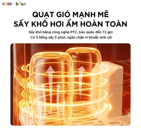 Máy đun nước và hâm sữa tiệt trùng Bear WW-5H12V78