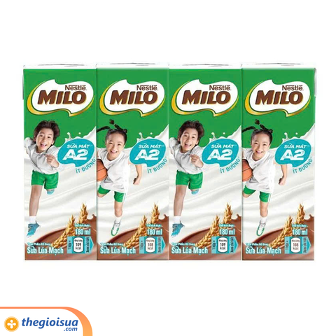 Sữa Milo A2 ít đường 180ml
