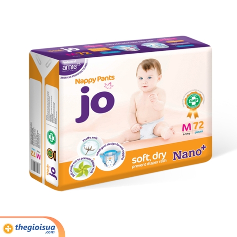 Tã quần JO size M 72 miếng