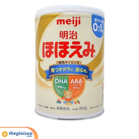 Meiji Hohoemi Milk 0-12 tháng (nội địa)