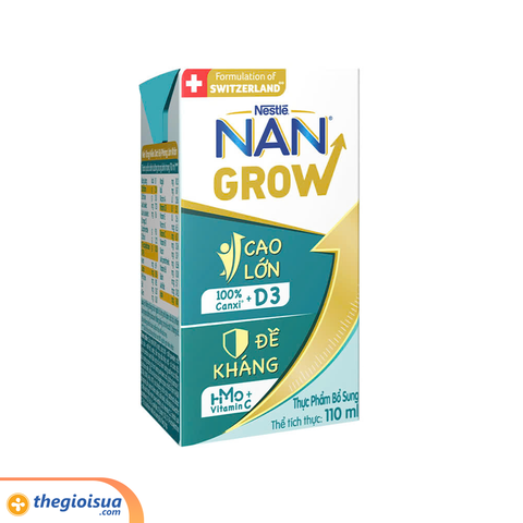 Sữa dinh dưỡng pha sẵn Nan Grow 110ml (Combo 6H+2H)