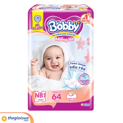 Miếng lót Bobby Newborn 1 - 64 miếng