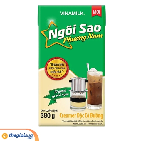 Sữa đặc có đường Ngôi sao Phương Nam Xanh lá 380g hộp giấy