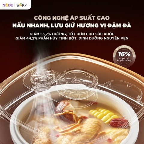 Nồi nấu chậm Bear 2.5L SC-5H25M34