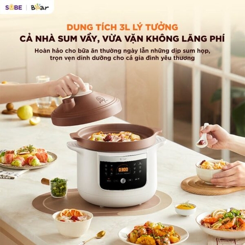 Nồi nấu chậm Bear 3L  ESP-305LP
