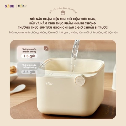 Nồi nấu chậm Bear 0.8L SB-NNC08