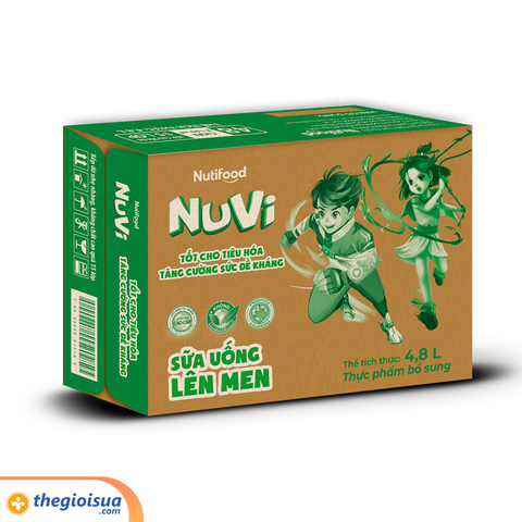 Sữa uống lên men NuVi Có Đường Chai 100ml
