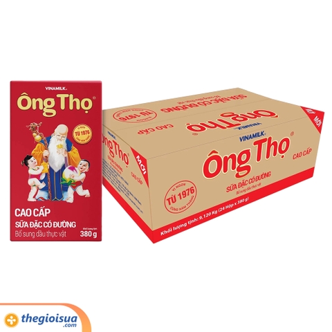 Sữa đặc có đường Ông Thọ đỏ hộp giấy 380g