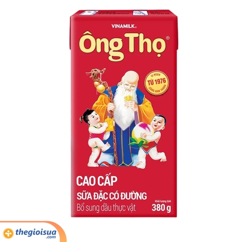 Sữa đặc có đường Ông Thọ đỏ hộp giấy 380g
