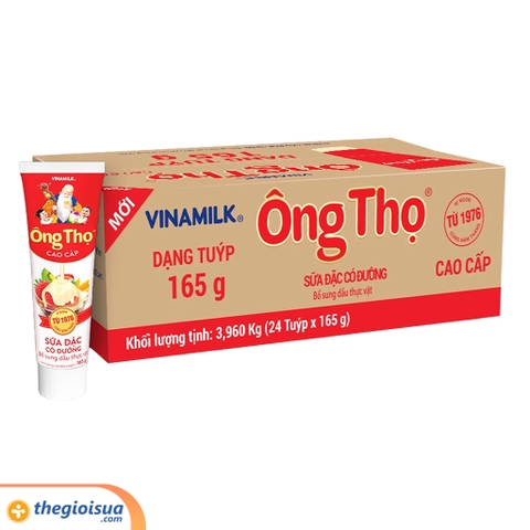 Sữa đặc có đường Ông Thọ đỏ tuýp 165g
