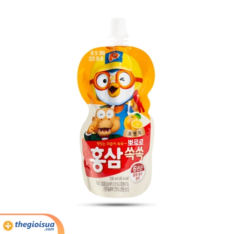 Nước uống Pororo hồng sâm vị cam