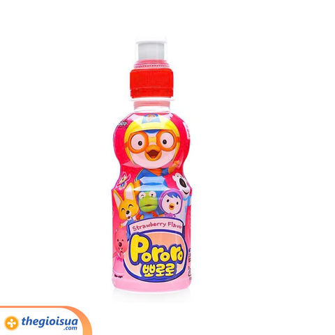 Thực phẩm bổ sung Nước uống Pororo hương vị dâu