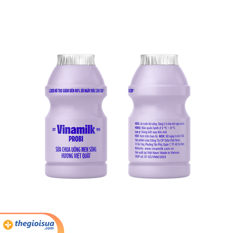 Sữa chua uống men sống Vinamilk Probi Việt Quất 65ml