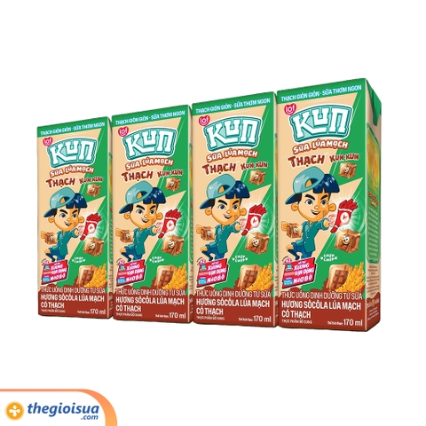 Kun Socola Lúa mạch có thạch 170ml
