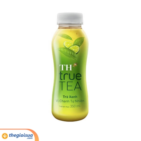 Trà xanh vị chanh tự nhiên TH True Tea 350ml