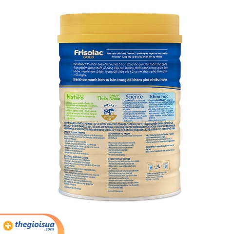 Sữa bột Frisolac Gold 3 850g