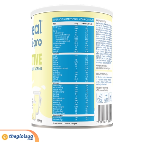 Sữa bột Rontameal Nutri Pro Active 800g