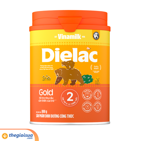 Sữa Bột Dielac  Gold 2 HT 800g mẫu mới