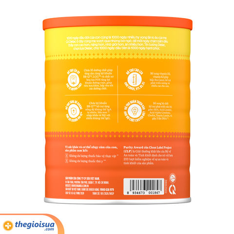 Sữa Bột Dielac  Gold 3 HT 1400g mẫu mới