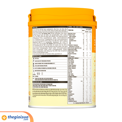 Sữa bột Optimum Gold 3 850g mẫu mới