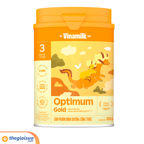 Sữa bột Optimum Gold 3 850g mẫu mới
