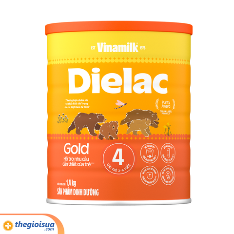 Sữa Bột Dielac  Gold 4 HT 1400g mẫu mới