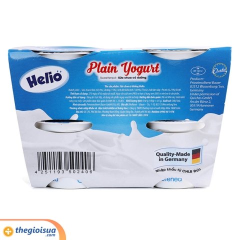 Sữa chua có đường Helio 100g