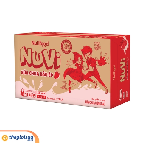 Sữa chua uống NuVi Dâu 110ml