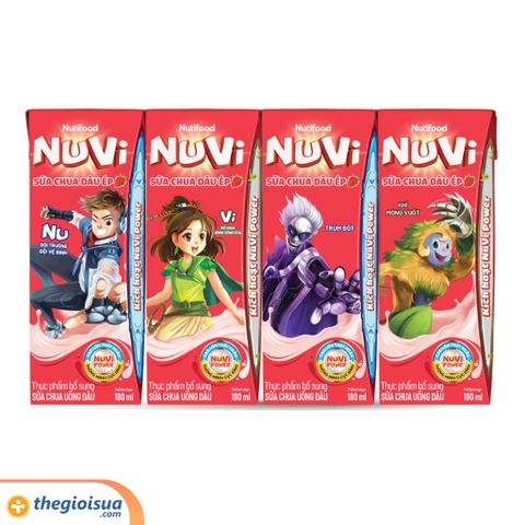 Sữa chua uống NuVi dâu 180ml