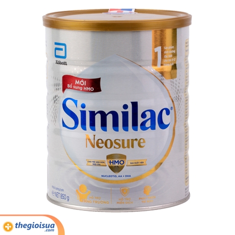 Sữa bột Similac Neosure IQ 850g từ sơ sinh sinh non