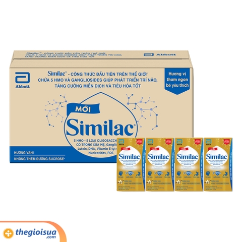Sữa uống Similac vanilla 110ml x 4 (mẫu mới)