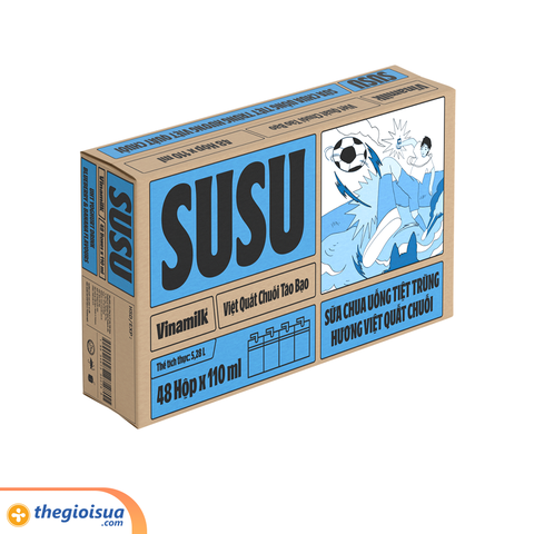 Sữa uống tiệt trùng hương việt quất chuối VNM Susu 110ml