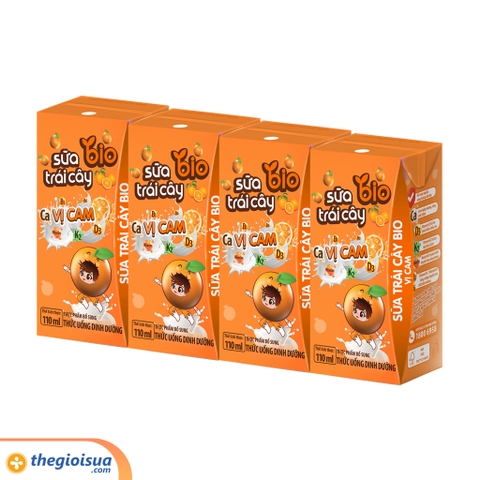 Sữa trái cây Bio vị Cam 110ml
