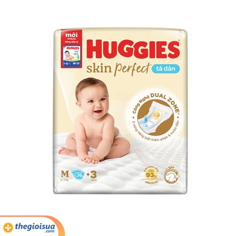 Tã dán Huggies Skin Perfect M76