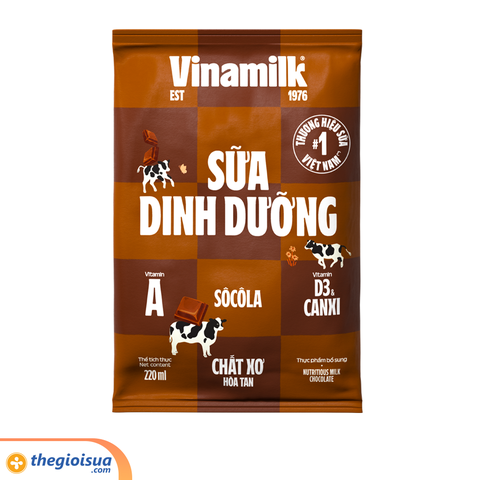 Sữa tươi Vinamilk Socola túi 220ml