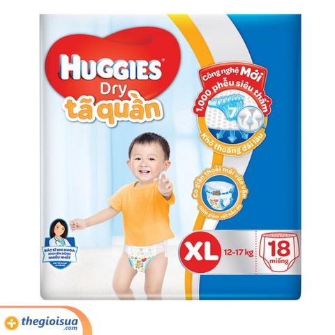 Tã quần Huggies Dry size XL18