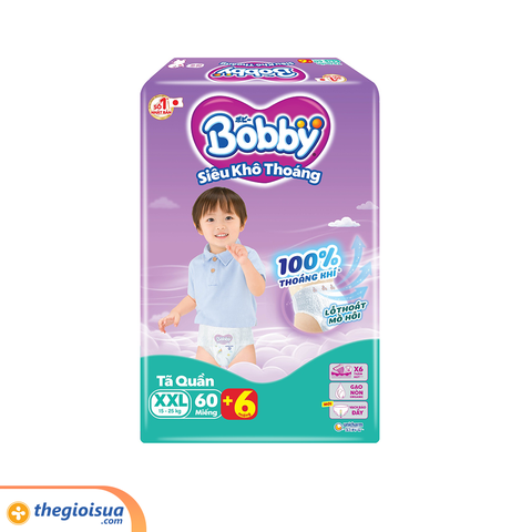 Tã quần Bobby SKT XXL60 - Kẹp KM