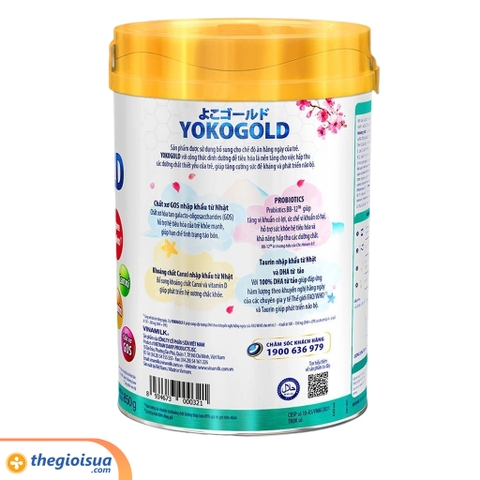 Sữa bột Vinamilk Yoko Gold 3 hộp thiếc 850g
