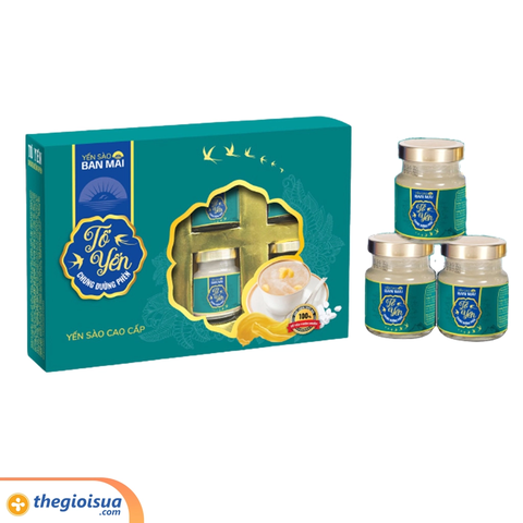Yến sào Ban Mai - Tổ yến chưng đường phèn - Yến tươi 1.8g 6x70ml