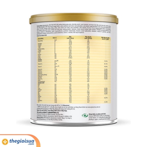 Abbott Glucerna hương Vani 380g