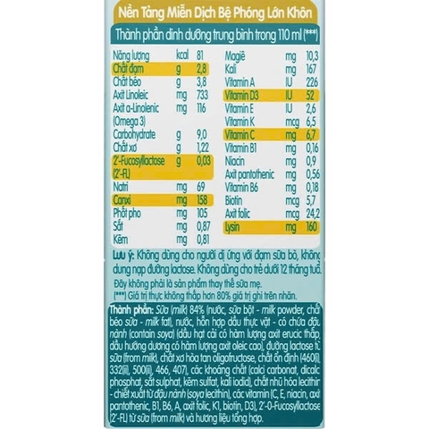 Sữa dinh dưỡng pha sẵn Nan Grow 110ml (Combo 6H+2H)