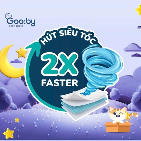 Bỉm quần Goo:by Premium size M 34 miếng (cho bé 6 - 11kg)