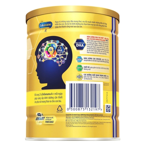 Sữa bột Enfamama A+ Chocolate Brain Plus 830g